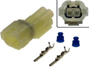 Connettore a 2 poli female (HM090 6187-2801, 6180-2451)