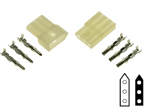 3 poli BMW Aprilia Moto Connettore Set 3 poli BMW Aprilia Moto Connettore Set