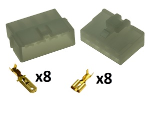 Connettore per moto automobilistico a 8 poli 8FA-250S Set 8MA-250S Connettore per moto automobilistico a 8 poli 8FA-250S Set 8MA-250S
