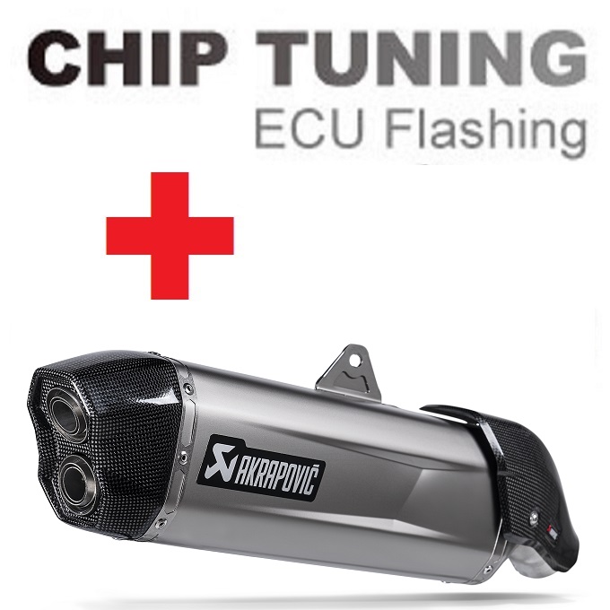 Aprilia Tuareg 660 2022-heden Titanium Ottimizzazione flash ECU ad alte prestazioni + Akrapovic S-A6SO1-HGJT (Fase 3)