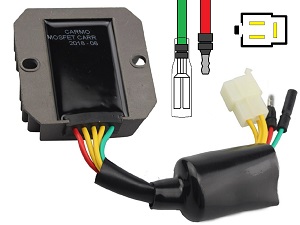 CARR204-SLR Honda FX650 SLR650 - MOSFET Raddrizzatore del regolatore di tensione (SH532C-13) CARR204-SLR Honda FX650 SLR650 - MOSFET Raddrizzatore del regolatore di tensione (SH532C-13)