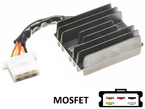 CARR204-KZ - Kawasaki KZ MOSFET Raddrizzatore del regolatore di tensione (SH522-12, 21066-1032) CARR204-KZ - Kawasaki KZ MOSFET Raddrizzatore del regolatore di tensione (SH522-12, 21066-1032)