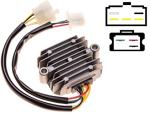 CARR211 Honda CB MOSFET Raddrizzatore del regolatore di tensione (SH234-12, SH236-12, SH236A-12, SH236B-12, SH538-12, SH255-12) CARR211 Honda CB MOSFET Raddrizzatore del regolatore di tensione (SH234-12, SH236-12, SH236A-12, SH236B-12, SH538-12, SH255-12)