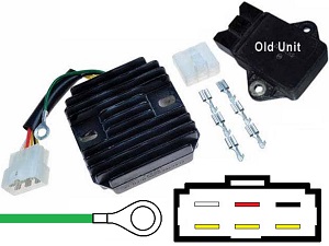 CARR231 - Honda CB750 Nighthawk CB1000 CBR1000F Hurricane ST1100 MOSFET Raddrizzatore del regolatore di tensione (Rotor-2) CARR231 - Honda CB750 Nighthawk CB1000 CBR1000F Hurricane ST1100 MOSFET Raddrizzatore del regolatore di tensione (Rotor-2)