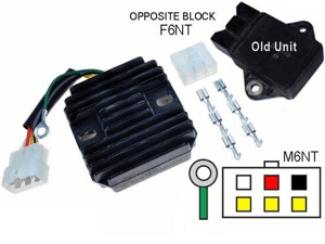 CARR231 - Honda CB750 Nighthawk CB1000 CBR1000F Hurricane ST1100 MOSFET Raddrizzatore del regolatore di tensione (Rotor-2)