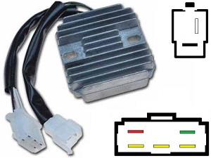 CARR331 - Kawasaki KZ750 MOSFET Raddrizzatore del regolatore di tensione (rotor-2) CARR331 - Kawasaki KZ750 MOSFET Raddrizzatore del regolatore di tensione (rotor-2)