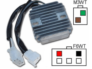 CARR331 - Kawasaki KZ750 MOSFET Raddrizzatore del regolatore di tensione (rotor-2)