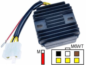 CARR371 - Kawasaki KZ Z MOSFET Raddrizzatore del regolatore di tensione