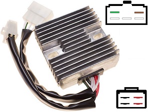 CARR411 - Yamaha XJ1100 MOSFET Raddrizzatore del regolatore di tensione 10M-A0 / SH252