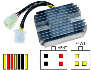 CARR461 - Kawasaki Z ZG ZN 1300 MOSFET Raddrizzatore del regolatore di tensione