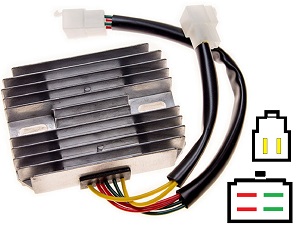 CARR521 Ducati MG 2-fase MOSFET Raddrizzatore del regolatore di tensione 54040131A / SH673-12 CARR521 Ducati MG 2-fase MOSFET Raddrizzatore del regolatore di tensione 54040131A / SH673-12