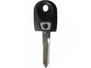 Chiave (Blanco) non tagliata + Chip Ducati all'interno (Nera) - 59840161A, 59840331A