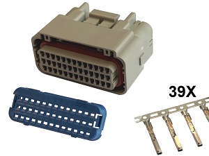 39 poli Kawasaki Suzuki ECU CDI ECM set di connettori per moto grigio - femmina completo 39 poli Kawasaki Suzuki ECU CDI ECM set di connettori per moto grigio - femmina completo
