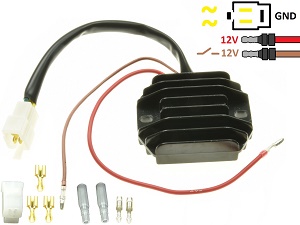CARR511Z - Kawasaki Z250 Z440 Z650 z750 - 2 fase MOSFET Raddrizzatore del regolatore di tensione SH221-12 CARR511Z - Kawasaki Z250 Z440 Z650 z750 - 2 fase MOSFET Raddrizzatore del regolatore di tensione SH221-12