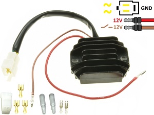 CARR511Z - Kawasaki Z250 Z440 Z650 z750 - 2 fase MOSFET Raddrizzatore del regolatore di tensione SH221-12