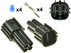 Connettore regolatore tensione alternatore MV Agusta 4 vie Connettore regolatore tensione alternatore MV Agusta 4 vie