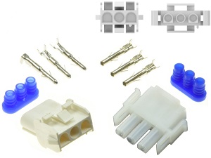 3 poli Moto Guzzi Motoplat CDI ignition Moto Connettore Set 3 poli Moto Guzzi Motoplat CDI ignition Moto Connettore Set
