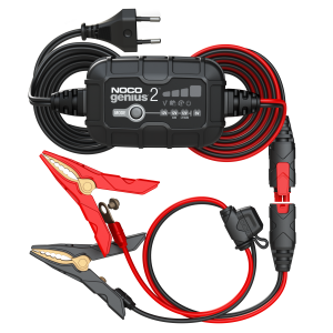 Noco Genius 2 - 6V/12V Caricabatteria caricabatteria di mantenimento (adatto anche per batterie agli ioni di litio) Noco Genius 2 - 6V/12V Caricabatteria caricabatteria di mantenimento (adatto anche per batterie agli ioni di litio)