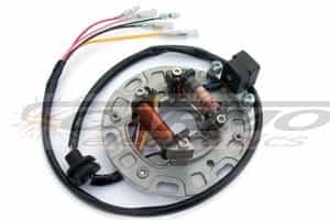 ST3812L - Kawasaki KX80 Big Wheel KX100 Statore di illuminazione e accensione ST3812L - Kawasaki KX80 Big Wheel KX100 Statore di illuminazione e accensione