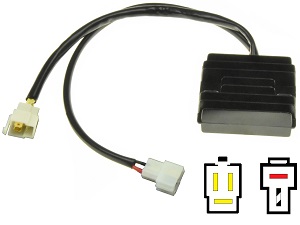 CARR201-DR - Suzuki DR125 DR200 RG125 MOSFET Raddrizzatore del regolatore di tensione (SH553B-13, 08D10)