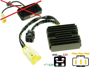 CARR694-TGB TGB 300XL large - MOSFET Raddrizzatore del regolatore di tensione CARR694-TGB TGB 300XL large - MOSFET Raddrizzatore del regolatore di tensione