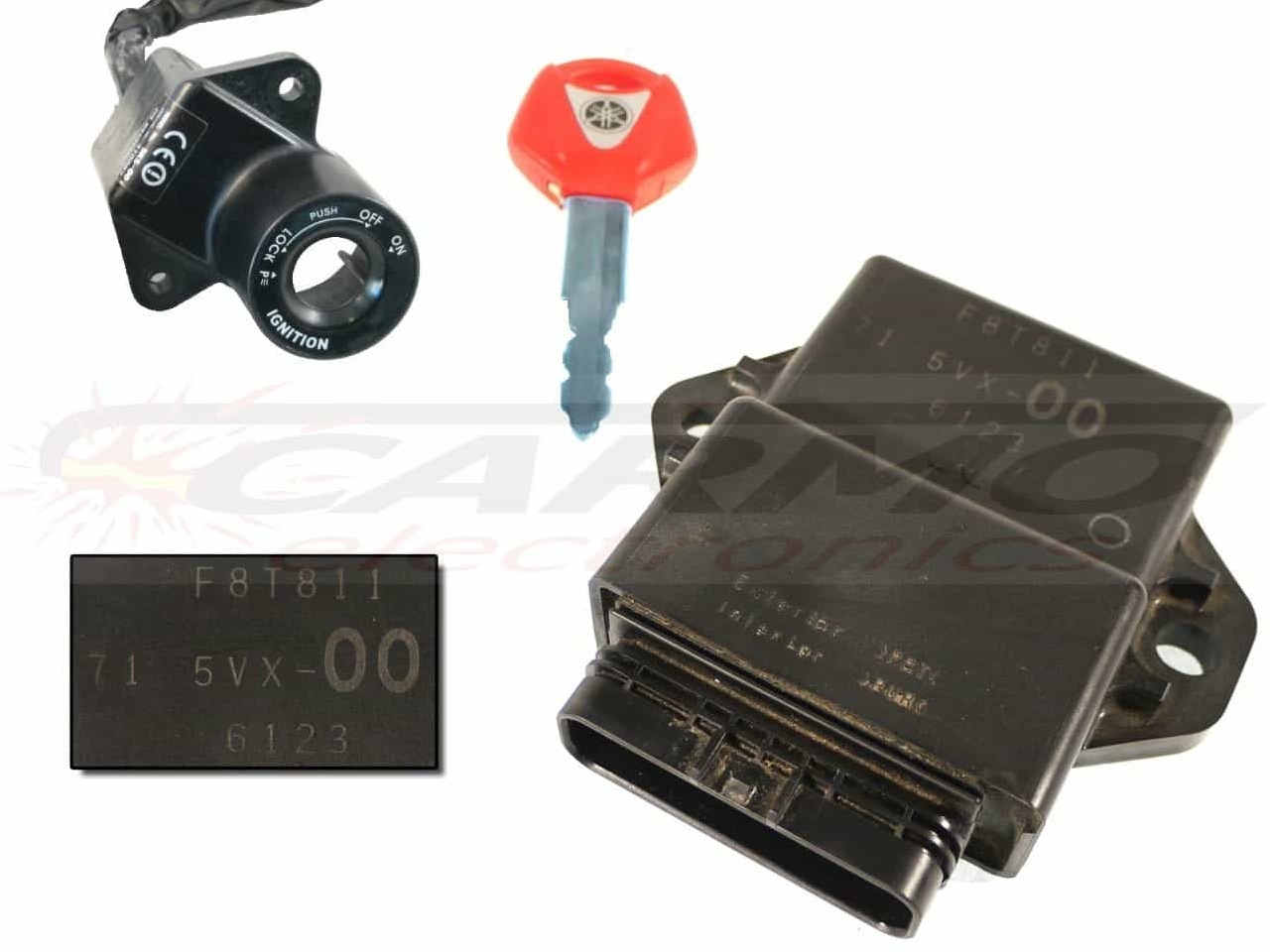 FZ6S Fazer Centralina Controllo Motore ECU ECM CDI contro (F8T811, F8T812, F8T813, 71 5VX-00, 5VX-10, 5VX-20)