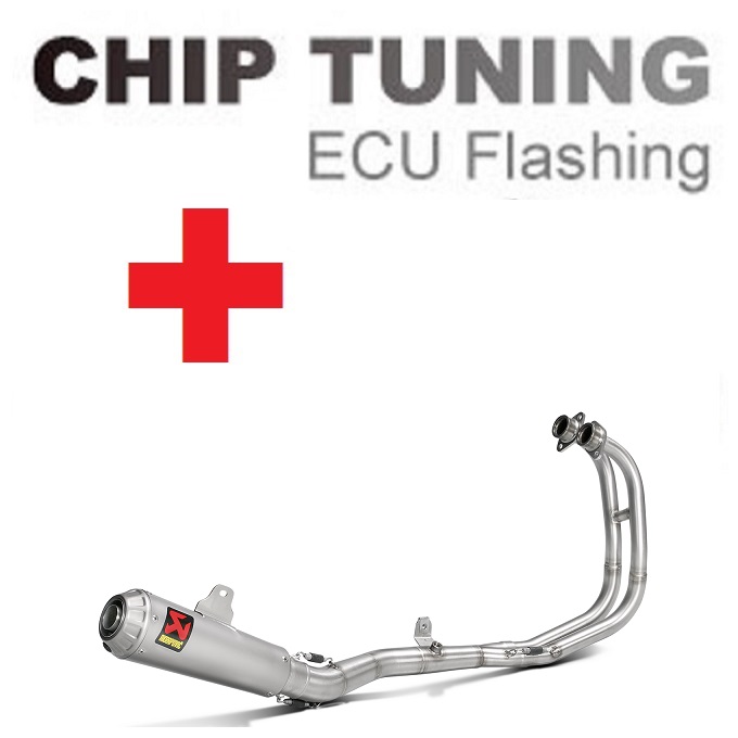 Yamaha MT-03 / YZF-R25 2014-2021 Ottimizzazione flash ECU ad alte prestazioni + Akrapovic S-Y2R1-CUBSS (Fase 3)