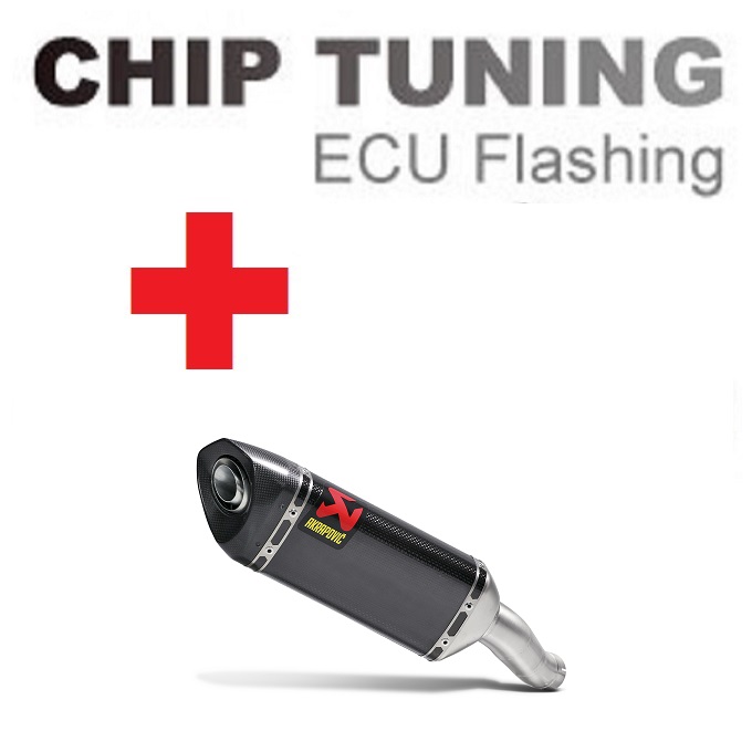 Yamaha MT-03 YZF-R25 2014-2021 Sintonizzazione flash ECU ad alte prestazioni + Akrapovic S-Y2SO16-HAPC/1 (Stage 3)