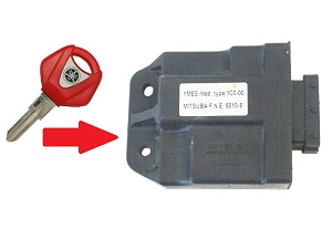 Programmazione chiave Yamaha X-Max Xmax YP125 YP250 YP125R YP250R x1 → ECU della moto + anello immobilizzatore