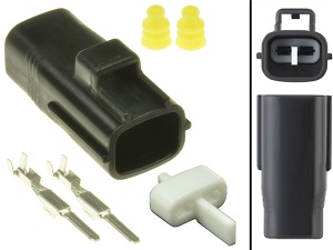 2 pin power connector ZERO connettore moto (10-0750401) 2 pin power connector ZERO connettore moto (10-0750401)