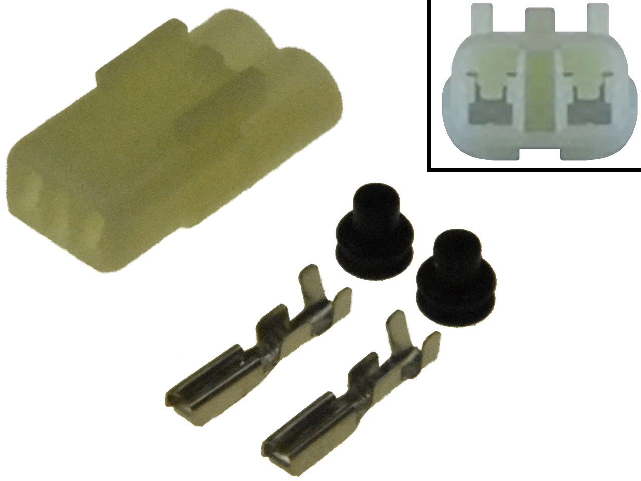 Connettore a 2 poli female (HM090 6187-2801, 6180-2451) - Clicca l'immagine per chiudere
