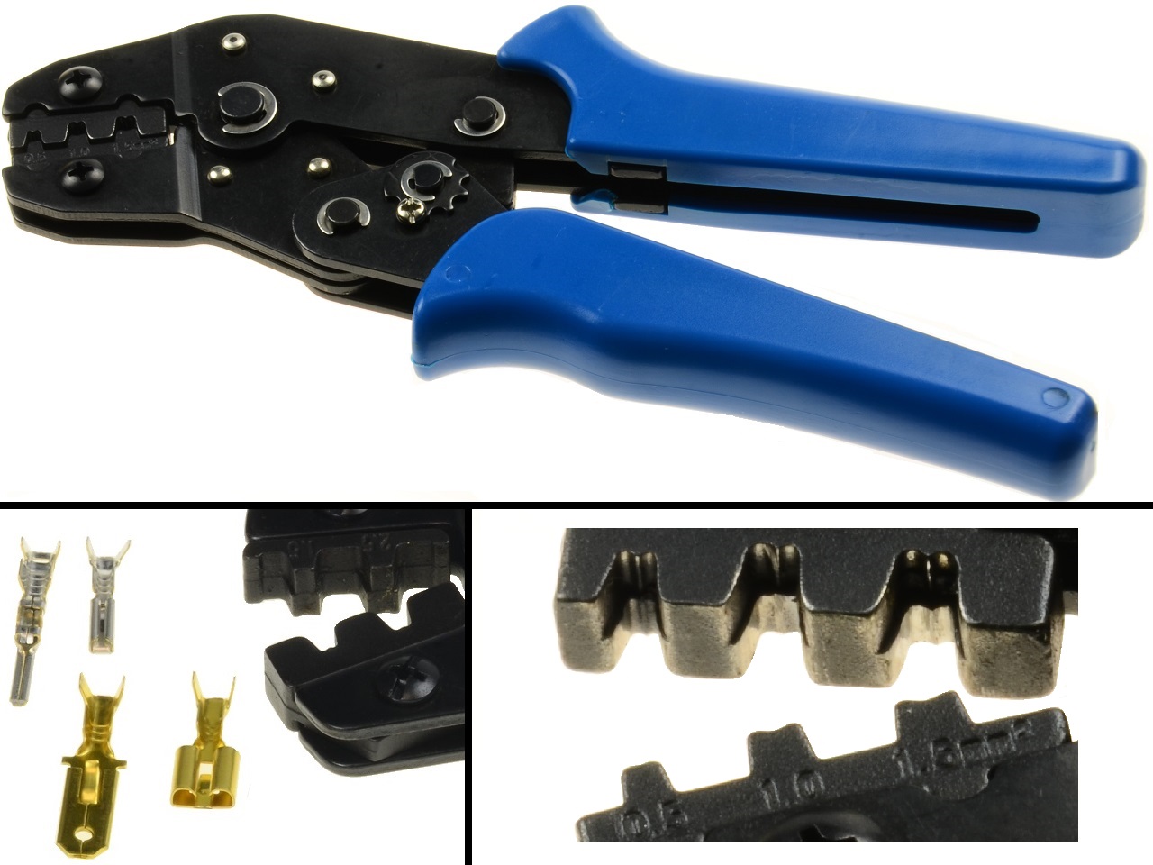 AMP faston crimping tool plier - 0.5mm2-1.5mm2 / 26-16AWG - Clicca l'immagine per chiudere