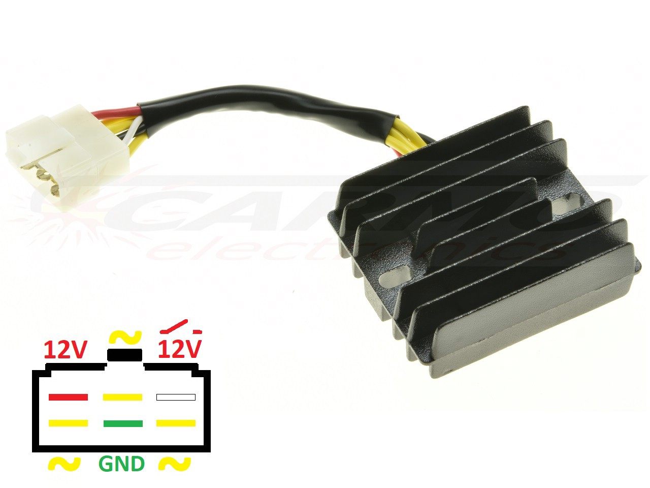 CARR201-YY - MOSFET Benzhou Quantum YY125 YY 125 Raddrizzatore del regolatore di tensione (LH0909) - Clicca l'immagine per chiudere