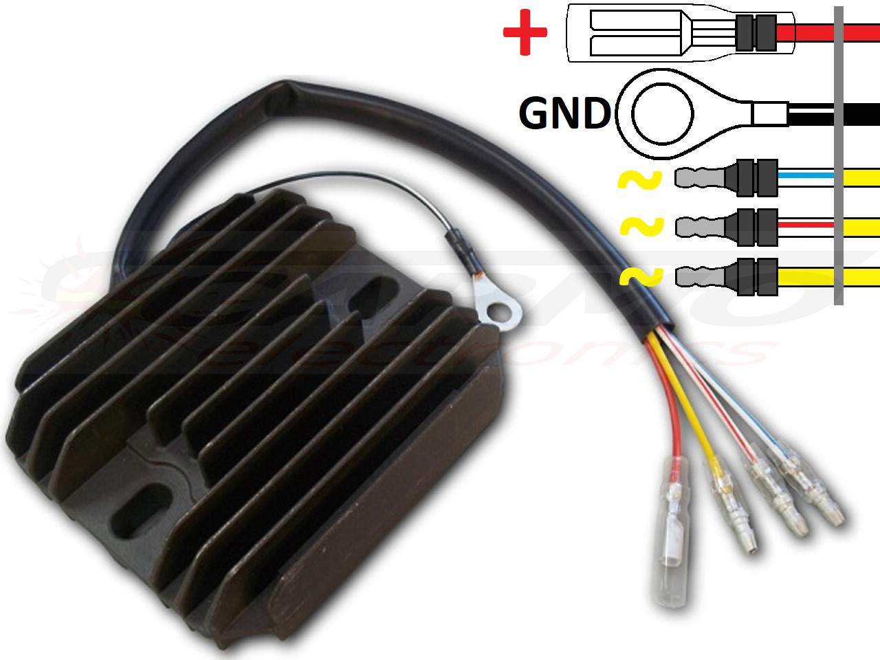 CARR101 - Suzuki GS MOSFET Raddrizzatore del regolatore di tensione (32800-45210, 32500-49010, RS21) - Clicca l'immagine per chiudere