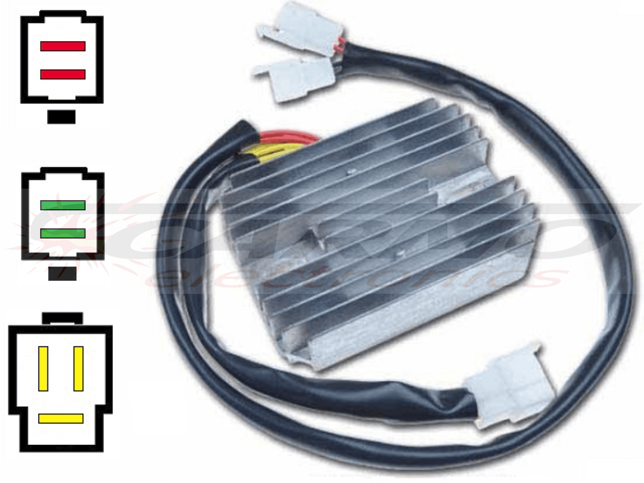 CARR121 - Honda VT MOSFET Raddrizzatore del regolatore di tensione (SH541A-12, SH541G-11, SH541KC, Shindengen) - Clicca l'immagine per chiudere