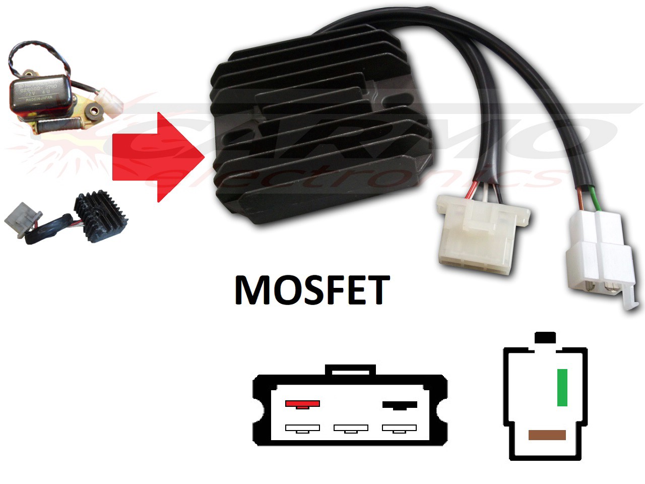 CARR381 - Yamaha XS MOSFET Raddrizzatore del regolatore di tensione - Clicca l'immagine per chiudere