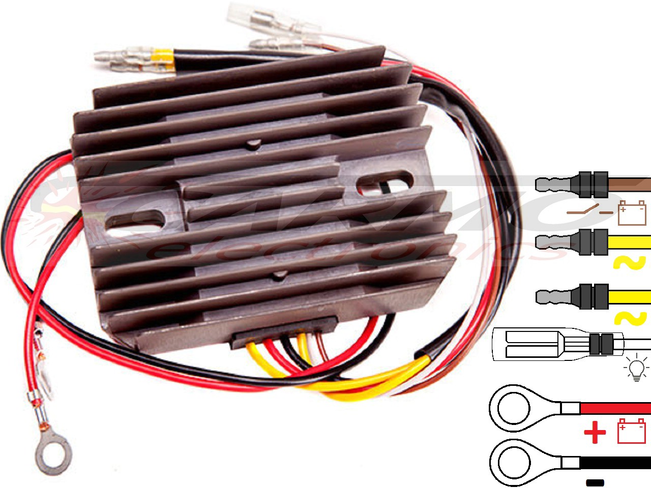 CARR4511 Moto Guzzi 1000 1100 Cagiva Elefant MOSFET Raddrizzatore del regolatore di tensione - Clicca l'immagine per chiudere