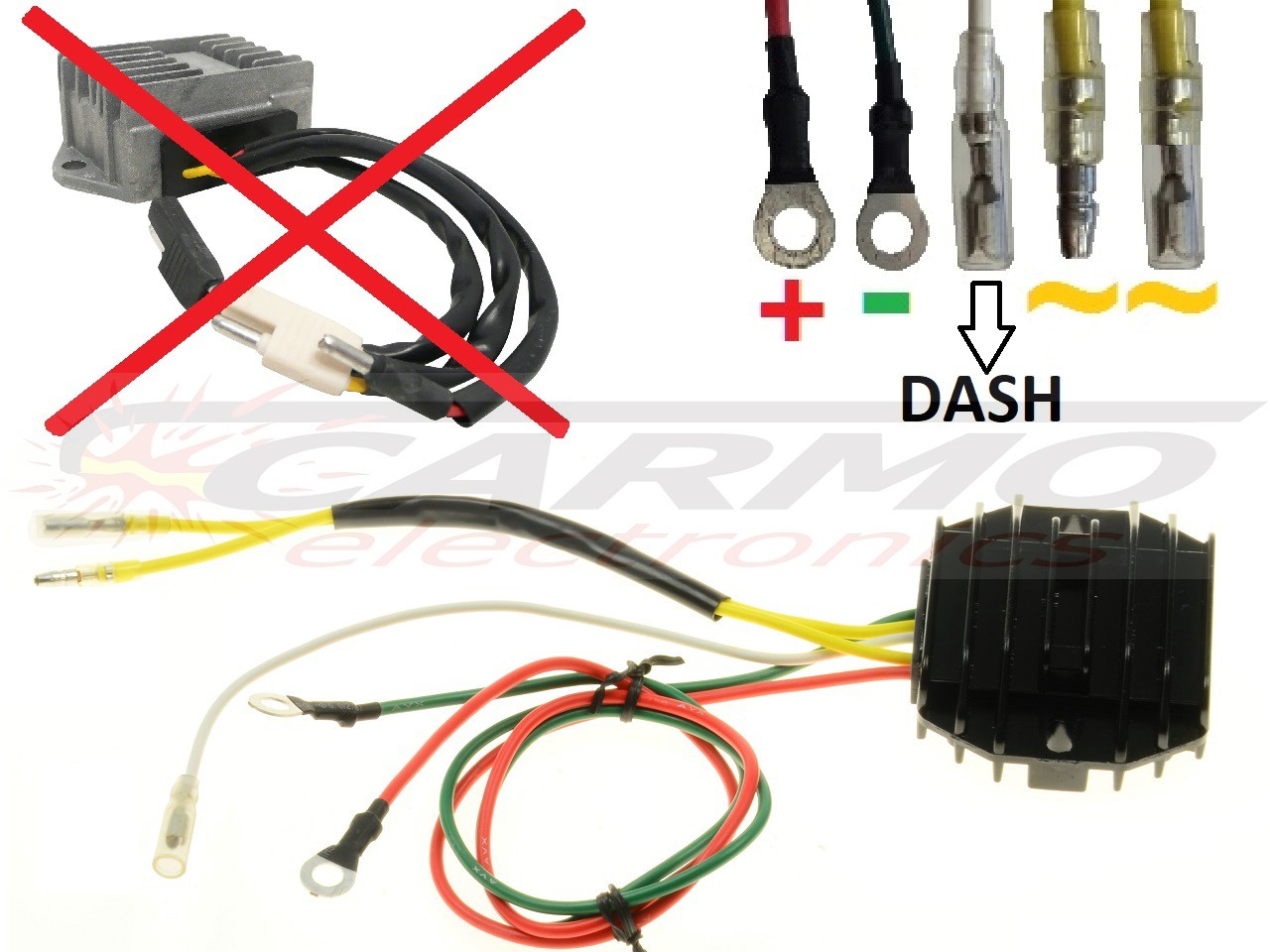 CARR511-851 - Ducati Moto Guzzi 2 fase MOSFET Raddrizzatore del regolatore di tensione - Clicca l'immagine per chiudere