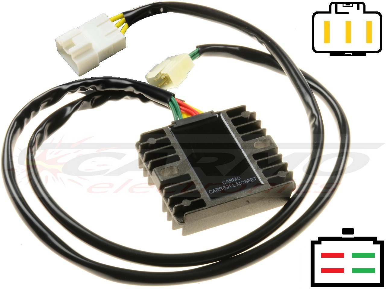 CARR694VTX 75cm Honda VTX1300 MOSFET Raddrizzatore del regolatore di tensione - Clicca l'immagine per chiudere