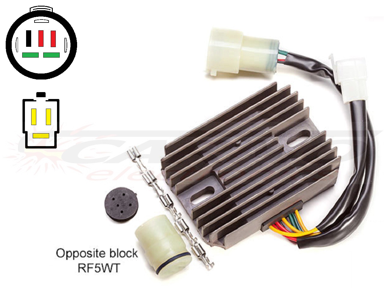 CARR821 Honda XRV750 Africa Twin RD04 MOSFET Raddrizzatore del regolatore di tensione - Clicca l'immagine per chiudere