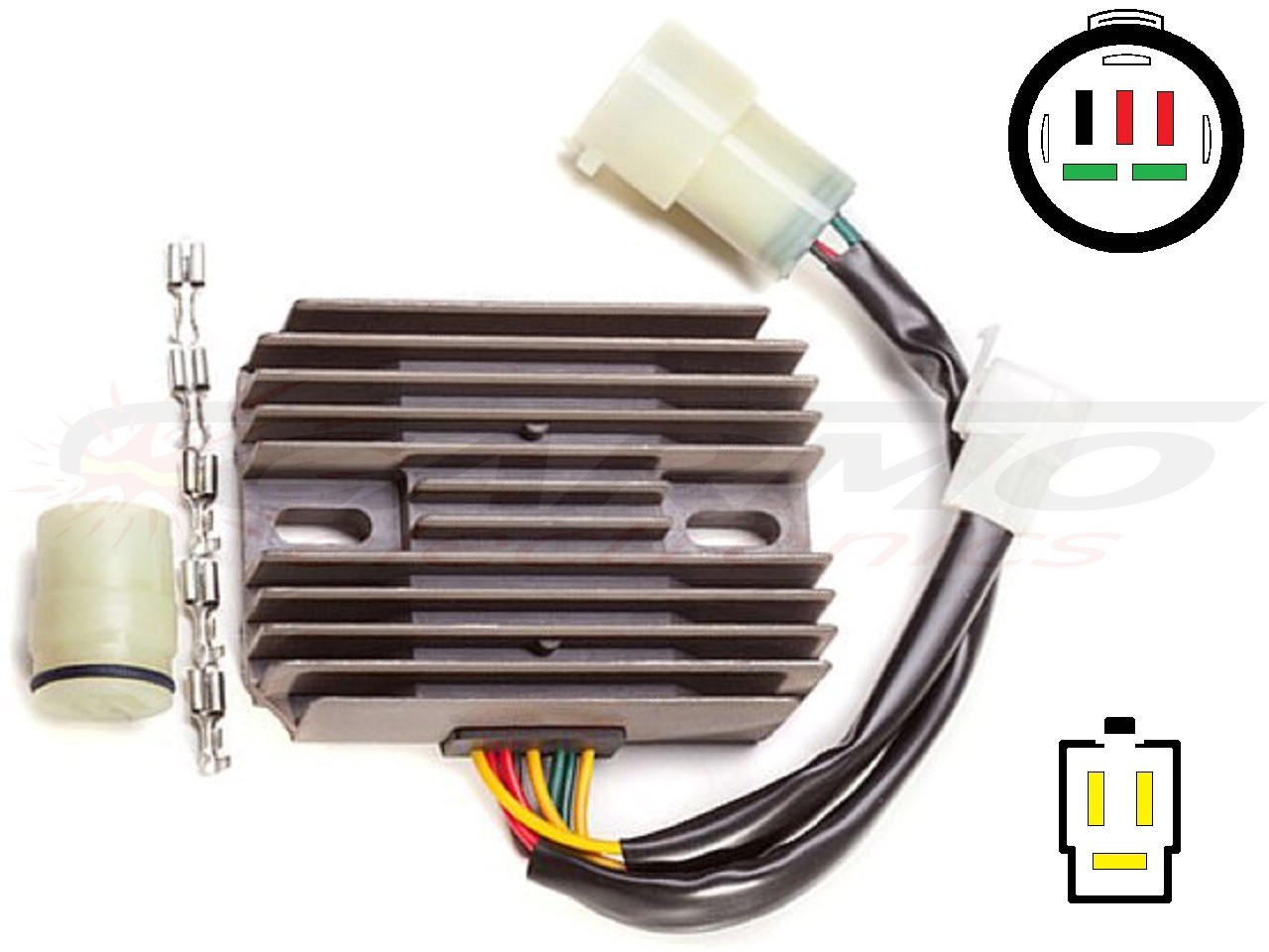 CARR824-LI Honda XRV750 Africa Twin RD04 MOSFET Raddrizzatore del regolatore di tensione - Lithium Ion - Clicca l'immagine per chiudere