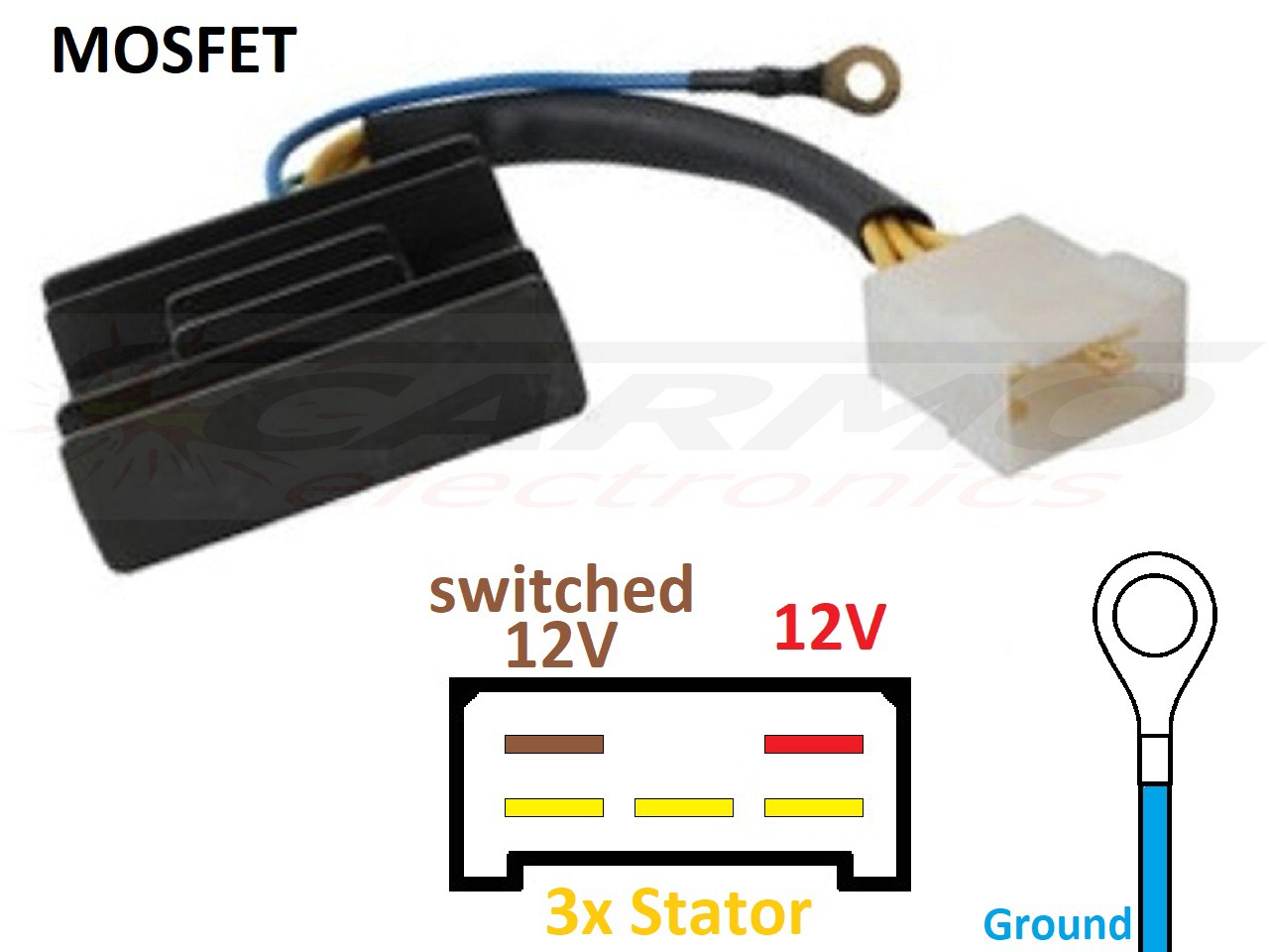 CARR8254 Aprilia 125 150 200 250 600 650 MOSFET Raddrizzatore del regolatore di tensione - Clicca l'immagine per chiudere