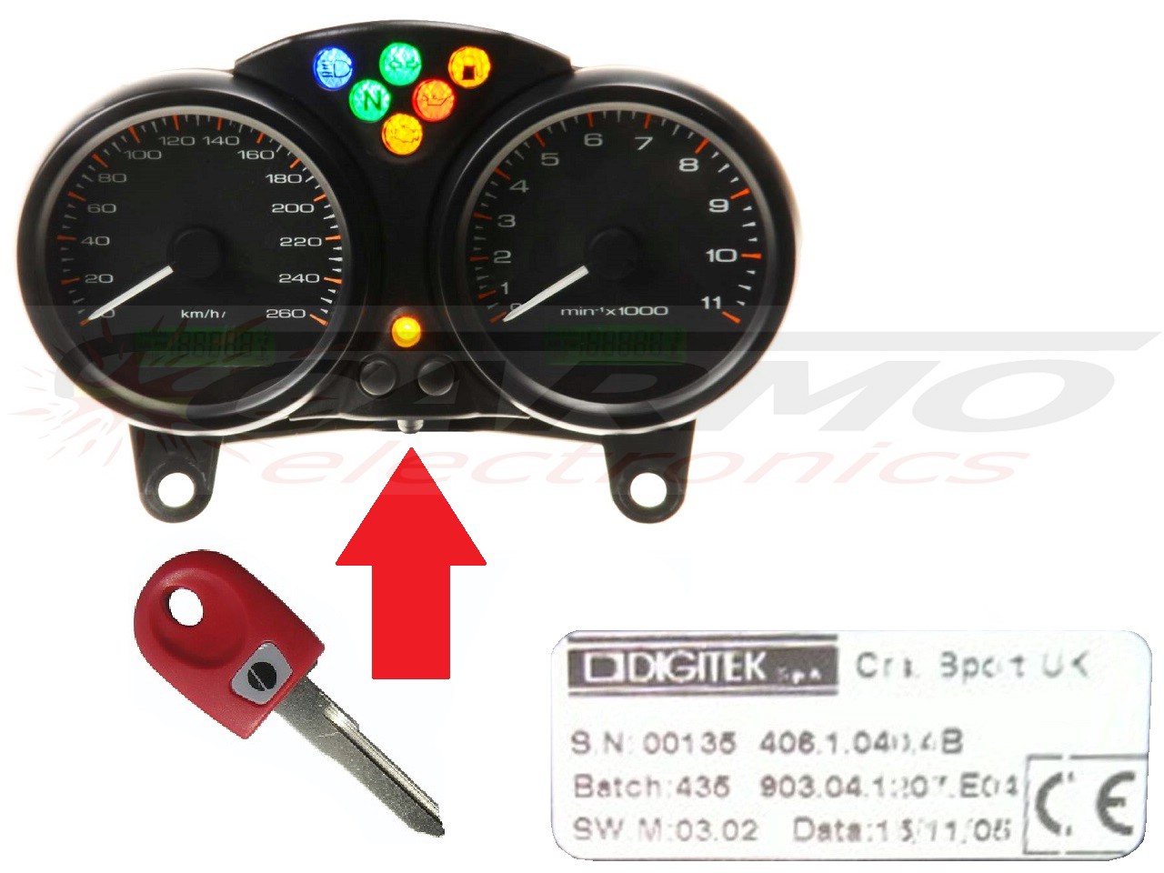 Chip chiave per centralina Ducati x1 → DIGITEK - Clicca l'immagine per chiudere