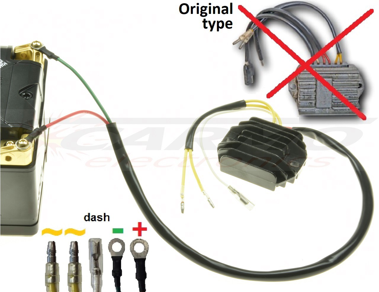 CARR511 - Ducati Moto Guzzi 2 fase MOSFET Raddrizzatore del regolatore di tensione - Clicca l'immagine per chiudere