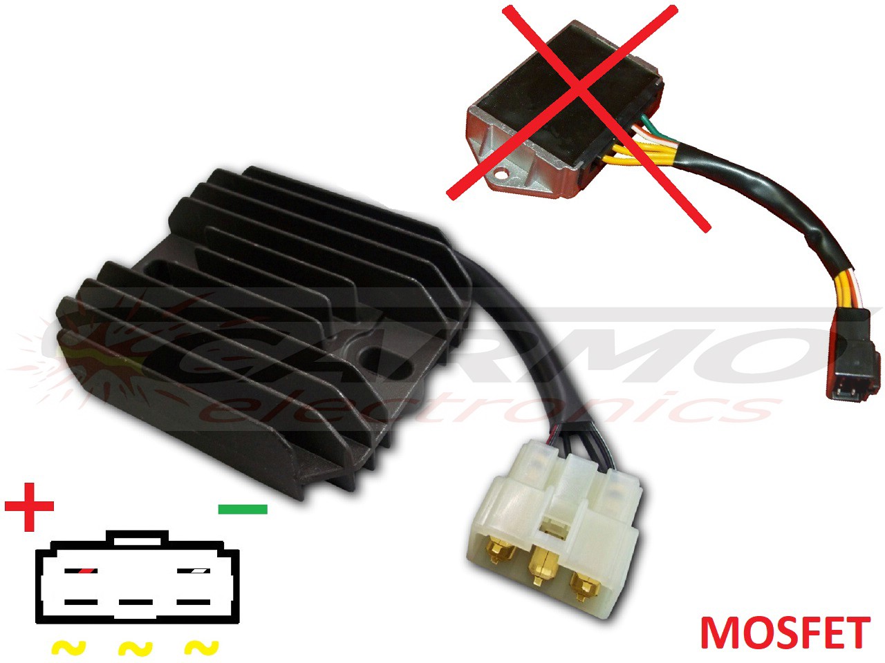 CARR201 - MOSFET Gasgas Gas Gas Raddrizzatore del regolatore di tensione (MFS450434009 Ducati) - Clicca l'immagine per chiudere