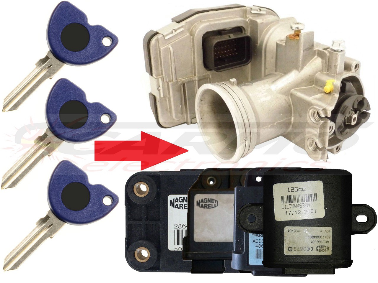 programmazione chiave Chip Piaggio Vespa Gilera Peugeot x3 → corpo farfallato - Clicca l'immagine per chiudere