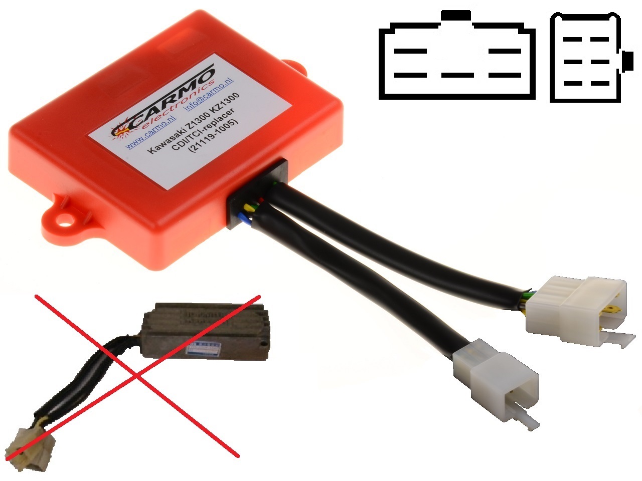Kawasaki Z1300 KZ1300 IC Igniter 21119-1005 - Clicca l'immagine per chiudere