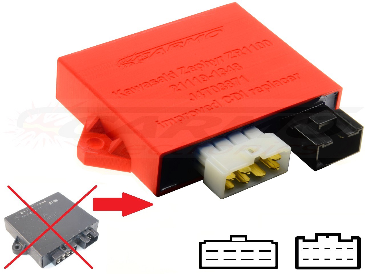 Improved Kawasaki ZX750 CDI-box - Clicca l'immagine per chiudere