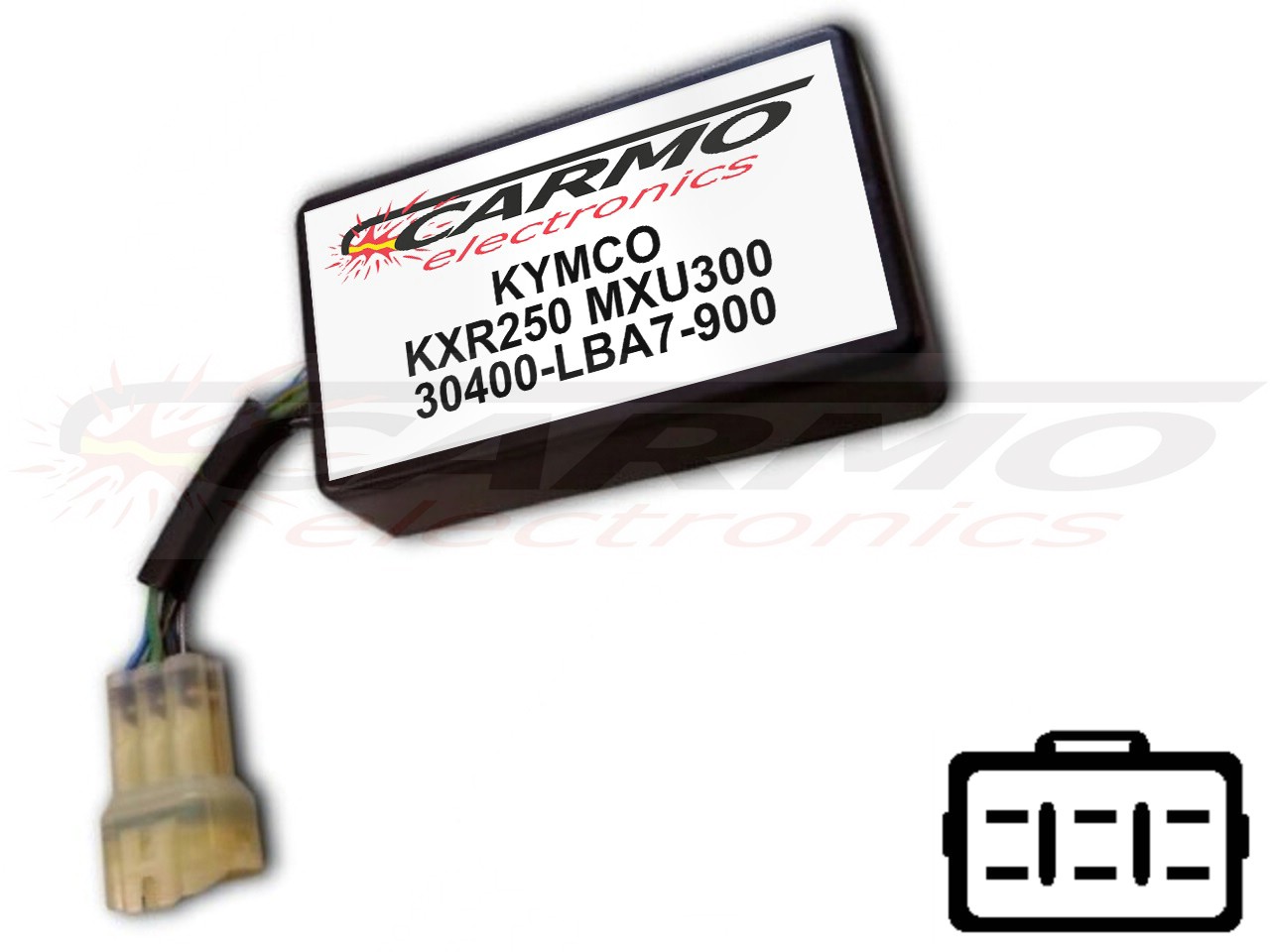 Kymco KXR250 MXU250 Centralina unità CDI motore TCI (30400-LBA7-900, CT-LBA7-00) - Clicca l'immagine per chiudere