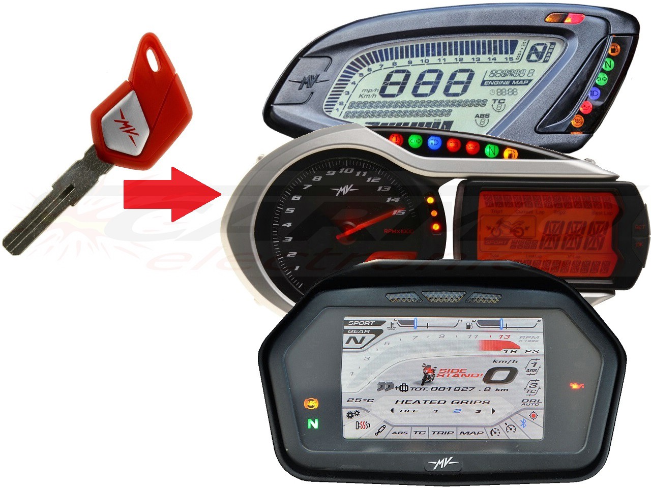 transponder Chip chiave per centralina MV Agusta x1 → unit - Clicca l'immagine per chiudere